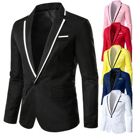 BiZtdJrK Big and Tall Suit Jackets for Men Notch Lapel Long Sleeve One Button Casual Sport Coats Slim Fit Wedding Party Blazer Jacket Blue XXXXXL