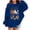 Blue, variant on Grblisyd Halloween Hoodies for Girls Long Sleeve Casual Sweatshirts with Pocket Fashion Fall Winter Clothes Size 7-8 Years