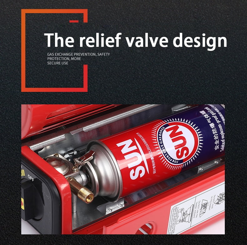 US Camping Emergency Butane Heater Double Coherent Heat Source Survival  Tools Red - Walmart.com