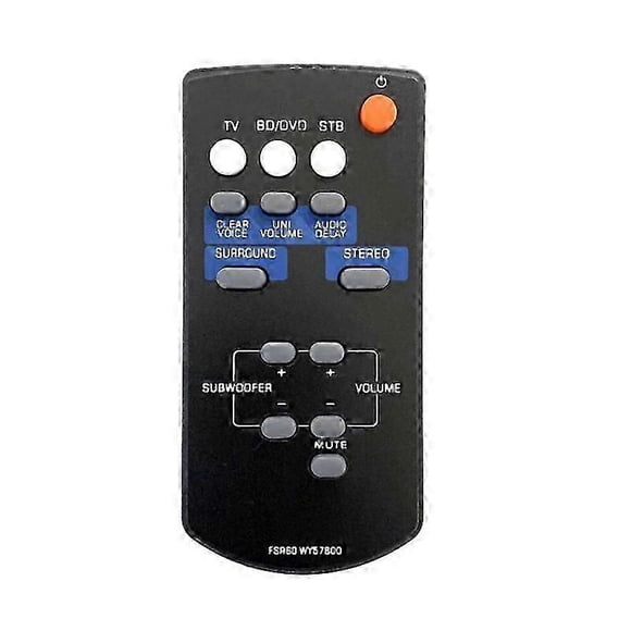 FSR60 WY57800 Remote Control Replacement for Yamaha Amplifier YAS101 YAS101BL ATS-1010 YAS-101 YAS-1