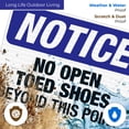 thumbnail image 5 of No Open Toed Shoes Beyond This Point Sign, OSHA Sign, 18x24 Reflective Aluminum EGP, 5 of 8