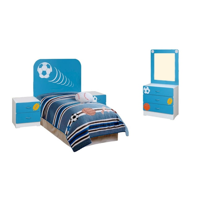 Recamara Matrimonial Kessa Muebles Sport Azul