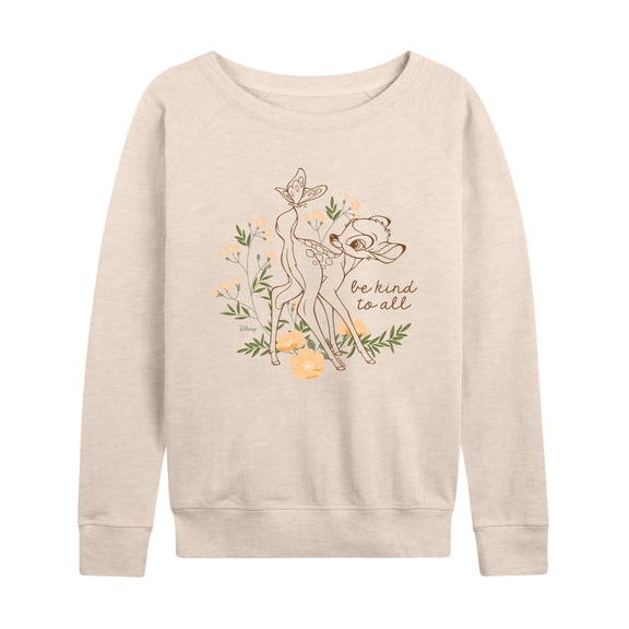 Bambi - Bambi Kind - Women's French Terry Long Sleeve Pullover