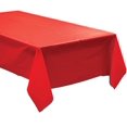 thumbnail image 1 of Pack of 4: Disposable Plastic Tablecloths/Table Covers, 54 x 108 inches Each (Red), 1 of 1