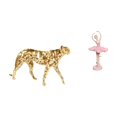 thumbnail image 1 of Figura de bailarina dorada, escultura de resina animal, centro de mesa decorativo, escultura de niña, adorno de mesa para oficina, decoración, 1 of 8