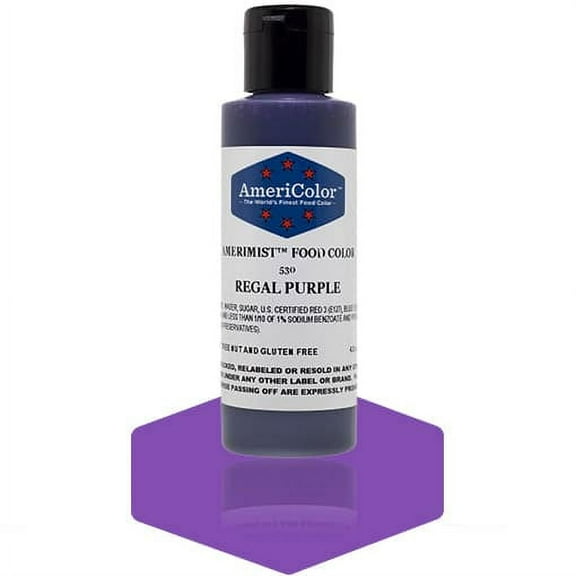 AmeriColor AmeriMist Regal Purple, 4.5 Ounce, Airbrush Food Color