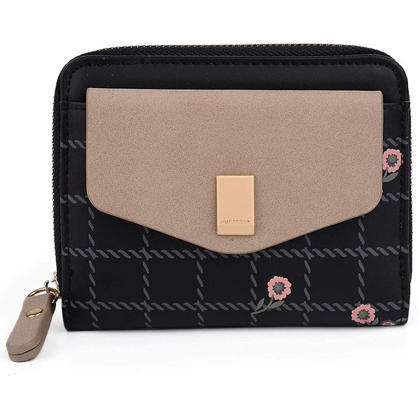 Bolsa de herramientas Carteras de cuero para mujer Monedero para mujer Titular de la tarjeta de crédito Organizador con bolsillo para monedas Estilo vintage