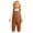1#Coffee, variant on Winter Girls Thermal Padded Overalls with Detachable Crotch Dungarees, Sizes 3.5-4