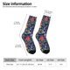 thumbnail image 2 of Fotbe Floral Calcetas Largas con Estampado para Hombre y Mujer – Calcetas de Compresión Transpirables y Elásticas, Viajar y Uso Diario Talla 5-11, 2 of 6