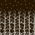 thumbnail image 1 of Soimoi Georgette Viscose Fabric Owl,Reindeer & Dry Tree Panel Decor Fabric Printed Yard 42 Inch Wide, 1 of 1
