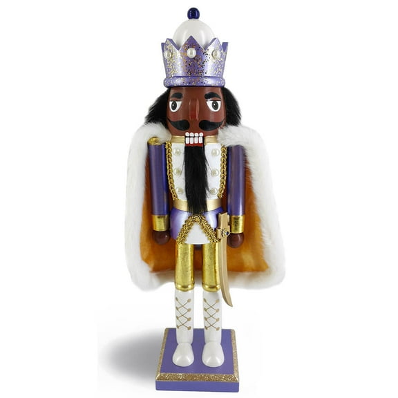 Fancy Periwinkle African American King Nutcracker