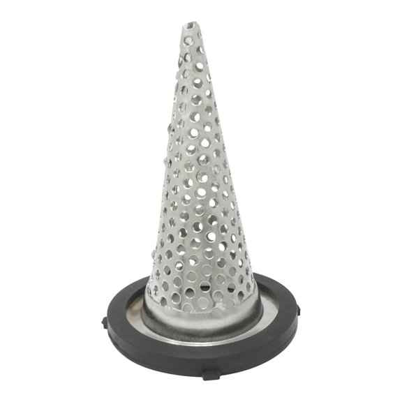 Gloxco 2″ Funnel Suction Strainer, Witch Hat, Stainless Steel