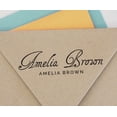 thumbnail image 4 of Printtoo Personalized Violet Self Inking Custom Signature Stamp Custom Rubber Stamper-58 x 22 mm, 4 of 6