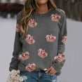 thumbnail image 1 of WILLBEST hoodie Femmes T-Shirts Graphiques Décontractés à Manches Longues Col Rond Chandails en Molleton Chandail Tops pour Femmes hodie, 1 of 4