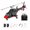 Red & Black - 2 Battery, variant on RC-ERA 1:52 Scale A61 Little Air-Wolf RC Helicopter, 2.4GHz 4CH Single-Rotor Flybarless Realistic Helicopter with One-Key Takeoff/Landing for Beginners