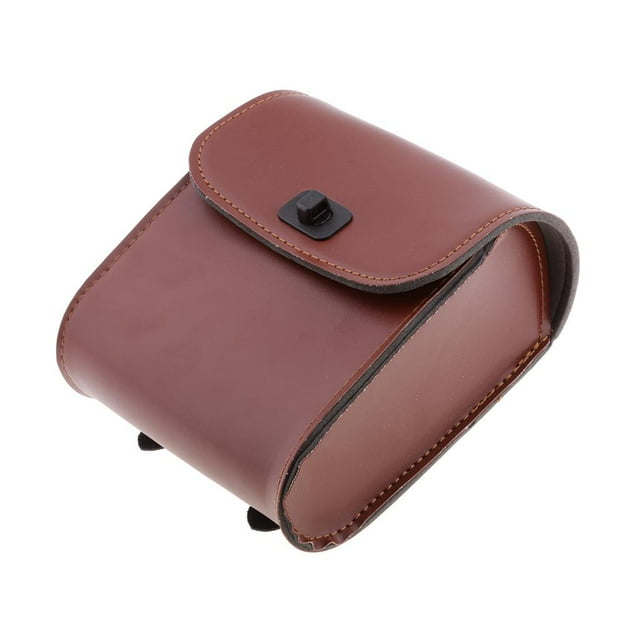 Brown Motorcycle Bike Saddle Bags Storage Tool Pouch Luggage Bag Water