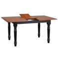 thumbnail image 2 of Sunset Trading Black Cherry Selections 5 Piece 60" Rectangular Extendable Dining Set with 4 Allenridge Chairs | Butterfly Leaf Table | Seats 6, 2 of 5