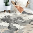 thumbnail image 6 of World Rug Gallery Arles Palm Floral Leaves Indoor/Outdoor Area Rug - Gray 7'10" x 10', 6 of 7