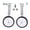 Silver, variant on Bicycle Training Wheel Adjustable Stabilizers For 16-24 Inch Bike 165Lb Capacity