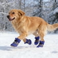 thumbnail image 6 of Dog Boots for Small Dogs, 4PCS Winter Snow Shoes with Anti- Sole & Reflective Straps - Paw Protector for Snow, Ice & Hard Floors, 6 of 7