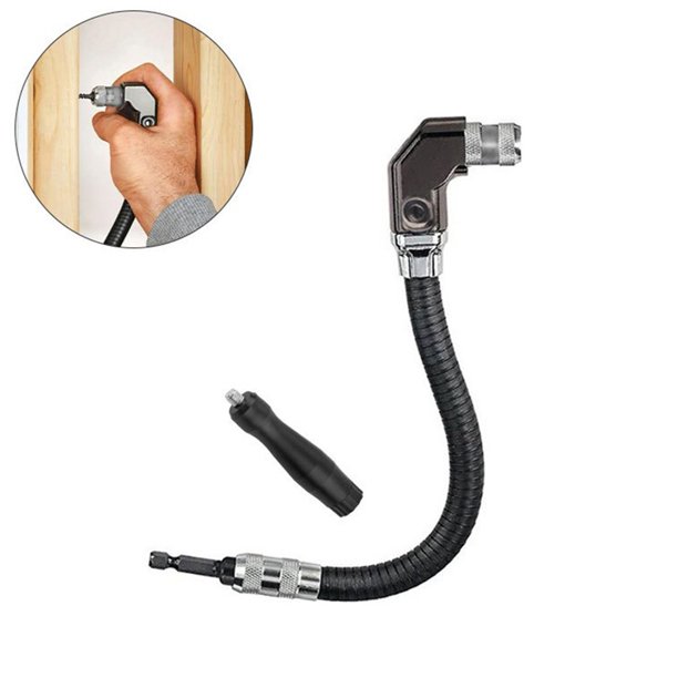 Fule 90 Degree Electric Drill Bit Screwdriver Flexible Shaft Rod Extension Rod