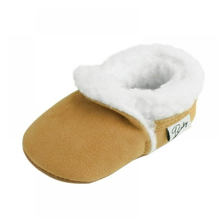 

Winter Children Short Plush Cotton Shoes Baby Boy Girl Cute Soft-Soled Boots Infant Toddler Shoes Warm Snow Boots