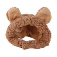 thumbnail image 3 of Lindo disfraz de gato sombrero gorro de fiesta orejeras de protección contra el ruido envoltura para la cabeza para animales pequeños gatos medianos a marrón Yinane Tocados para gatos, 3 of 8