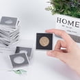 thumbnail image 4 of Plastic Collection Boxes Coin Display Boxes Square Black 25pcs/set, 4 of 7