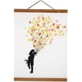 thumbnail image 1 of Magnetic Photo Frame, Natural Wooden DIY Custom Frame Hanger for Poster Picture Artwork Canvas Hanging(Size:50cm/19.68inch), 1 of 7