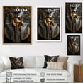 thumbnail image 4 of Designart "Regalia of the Pharaohs in Egypt" Egypt Floater Framed Wall Art Living Room, 4 of 7