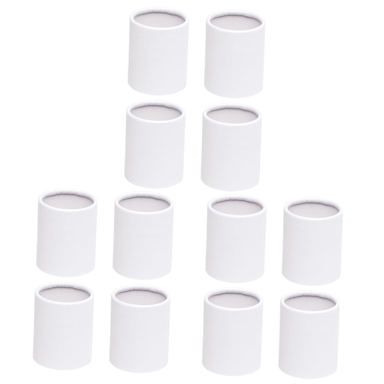 Hemoton 12 pcs  Flower Arrangement Base Containers Round Bouquet Paper Box Bucket Holder Flower Tube Bucket for Wedding Party Favors