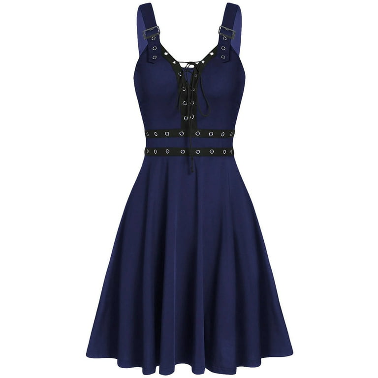 chinese dress ladies Women's Plus Size Gothic Off-the-shoulder Lace-up Velvet Gown Dress We –  Punk Design main image 0