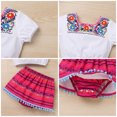 thumbnail image 5 of IDOPIP Toddler Baby Girls Mexican Outfit Fiesta Cinco de Mayo Outfit Print Top Skirt Bow Headband, 5 of 9