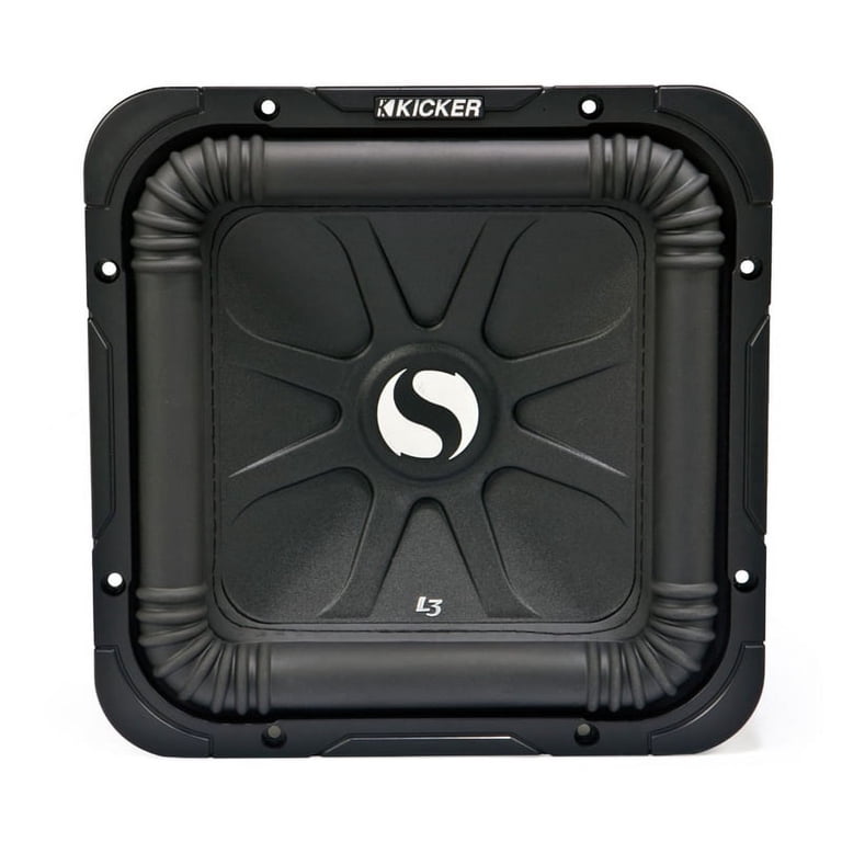 Kicker 11S10L34 Car Audio Solobaric L3 Dual 4 Ohm Square Subwoofer