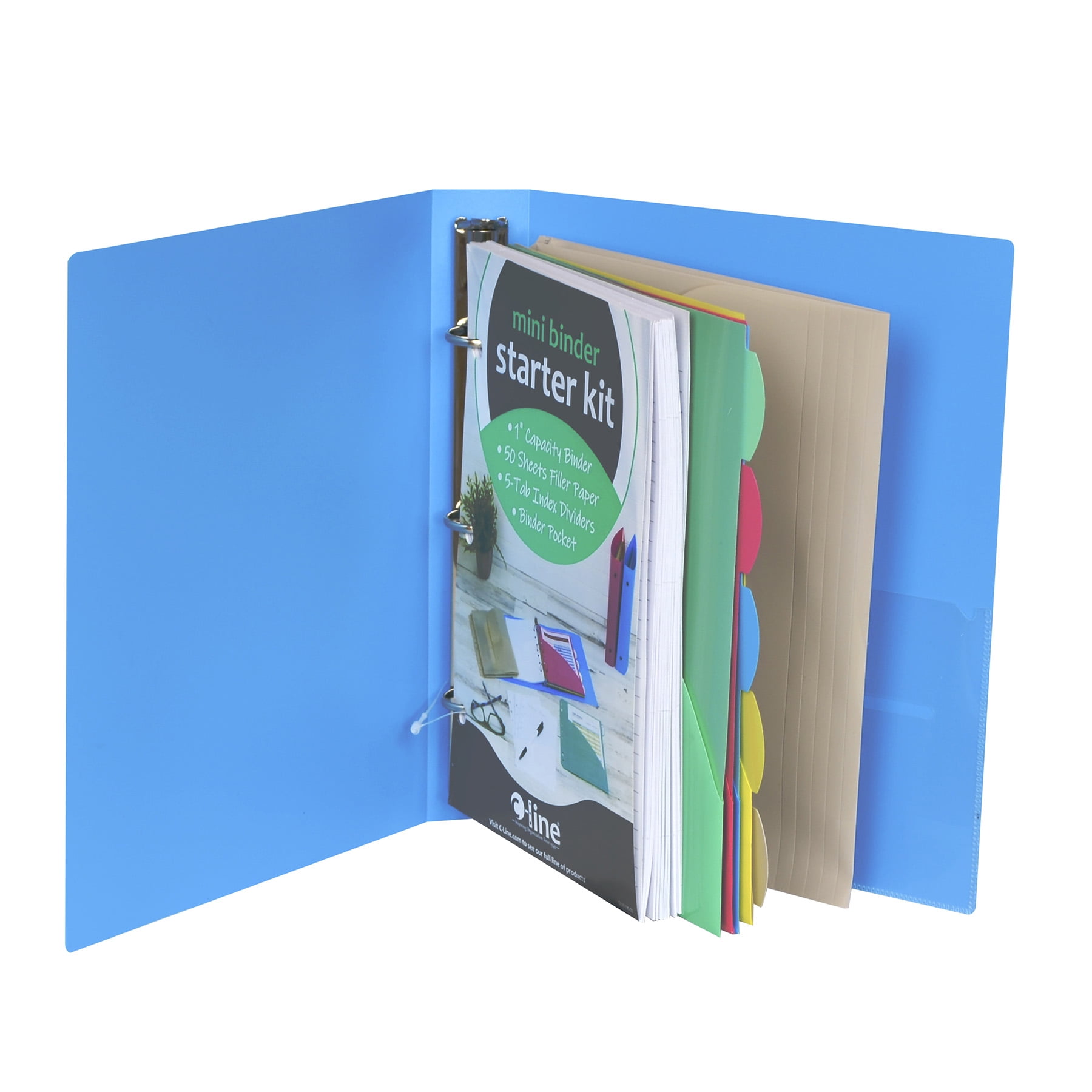 C-Line Mini Binder Starter Kit, Assorted, Pack of 2