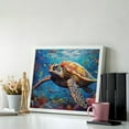thumbnail image 3 of Diamond Art Kits for Adults, Colorful Underwater Sea TurtleDiamond Painting Kits for Beginners, Frameless Round 5D Full Drill Diamonds Art Pictures Gem Art Crafts Home Decor Gifts, 3 of 8