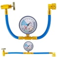 thumbnail image 3 of Refrigerant Charge Hose Premium AC Refrigerant Recharge Hose Kit with Gauge 1/2 Acme Thread Sturdy Car Air Conditioner Recharging Hose for Home Car Air Conditioner, 3 of 11