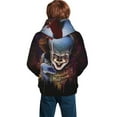 thumbnail image 3 of It Pennywise Horror Teen Boys Girls Hoodies 3D Printed Hooded Sweatshirts for Kids Long Sleeve Casual Unisex Pullovers with Pockets, 3 of 8