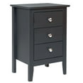 thumbnail image 1 of Adeptus Solid Wood 77245  Easy Pieces - 3 Drawer End Table/Nighstand - Black, 1 of 5