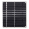 thumbnail image 5 of Kit de Panel Solar Resistente Al Agua, Cargador Solar Portátil de 20 W con 2 USB para Exteriores, Alimentado por Batería para Acampar con Estante de Montaje, 5 of 5