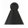 thumbnail image 5 of Crystorama Xavier 1 Light Matte Black Sconce - 10"W x 12.5"H x 10.5"D, 5 of 9