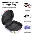 thumbnail image 4 of Sanitary Napkin Storage Bag for Girls Women, Portable First Period Pads Bag Tampons Holder Girls Travel Makeup Bag, Large Capacity Colorful Flowers Meadow Watercolor Pattern, 4 of 6