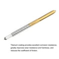 thumbnail image 4 of Unique Bargains M3 x 0.5 Left Hand Titanium Coated High Speed Steel Machine Straight Flute Tap, 4 of 6