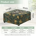 thumbnail image 7 of Xoenoiee Deer Hunting Camo Print Jacquard Ottoman Cover Slipcovers Folding Storage Stool Furniture Protector Cover Soft Thick Square Foot Rest Slipcover with Elastic Bottom, L, 7 of 7
