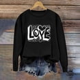 thumbnail image 4 of ylioge Womens Valentine's Day Sweatshirts Pullover Crewneck Tops Ladies Trendy Long Sleeve Loose Fit Graphic Sweatshirt Winter, 4 of 6