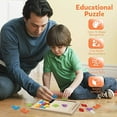 thumbnail image 3 of Coogam Wooden Blocks Puzzle Brain Teasers Toy Russian Blocks Game for Kids (40 Pcs), 3 of 7