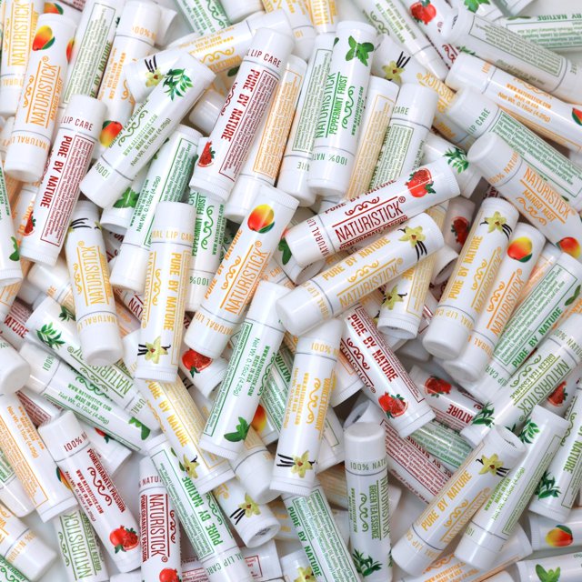Bálsamo labial Naturistick Premium, cera de abejas para labios secos, paquete de 155