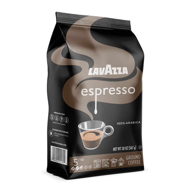 2 pack) Lavazza Espresso Whole Bean Coffee, Medium Roast, 100