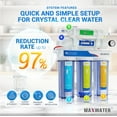 thumbnail image 2 of Max Water Système de Filtration d'Eau par Osmose Inverse pour Boire à la Maison sous l'Évier à 5 Étapes 50 GPD, 2 of 6