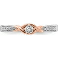 thumbnail image 4 of 14K Two-Tone White & Rose Gold First Promise Diamond Complete Ring (Size 7) Made In India rm5707e-010-wraa, 4 of 5